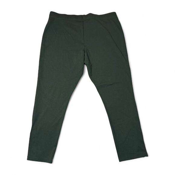 Mossimo Stretch Skinny Ponte Pants Leggings Sage Green Size 2X Side Zip Ankle - Picture 3 of 9